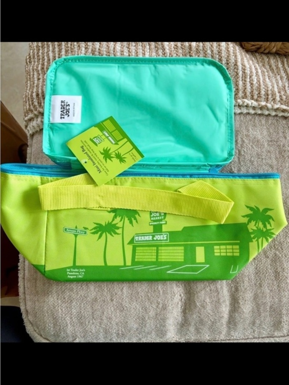 Trader Joe's MINI Insulated Tote Lunch Bag IN Green 2026 New
